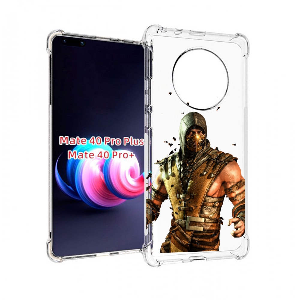 

Чехол MyPads Mortal Kombat scorpion для Huawei Mate 40 Pro+ Plus, Прозрачный, Tocco