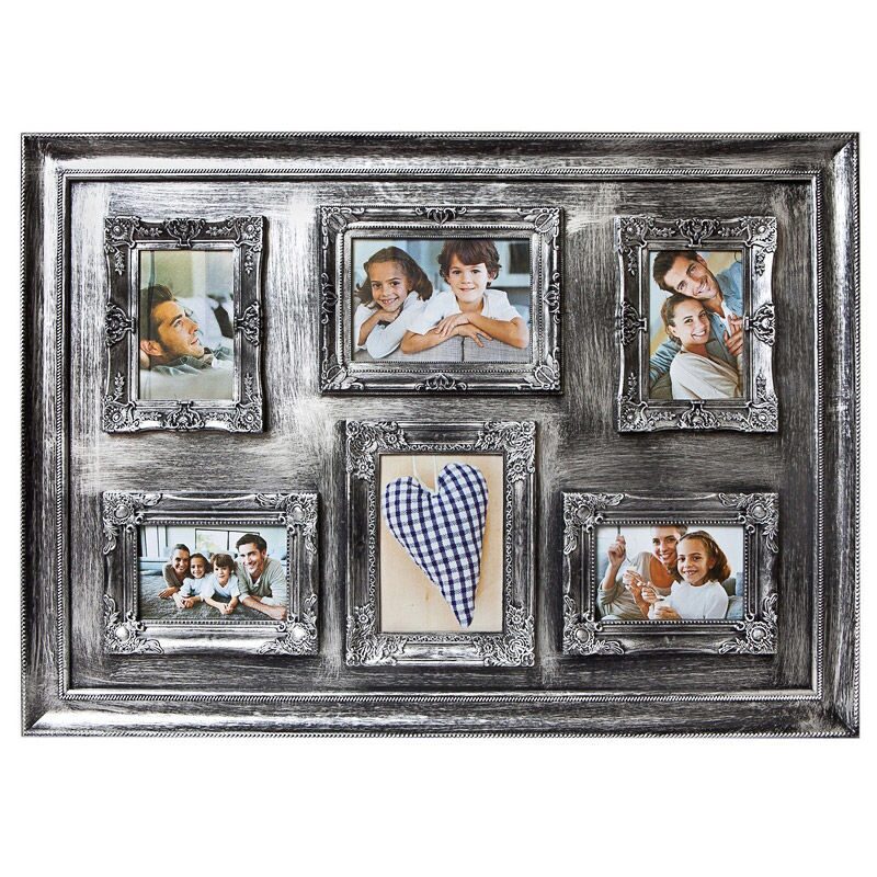 

Настенный коллаж-фоторамка Санита екси черный.