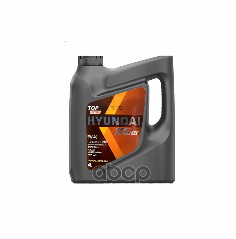 

Моторное Масло HYUNDAI XTeer Top Prime 5W40 4л