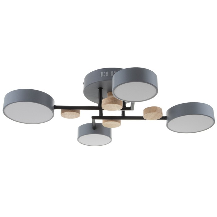 

BayerLux Люстра с ПДУ 2297/4GR LED 96Вт 3000-6000К серый 63х46х14 см