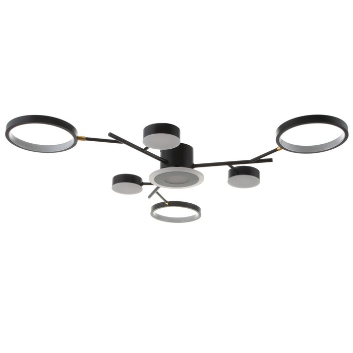 

BayerLux Люстра с ПДУ 2300/7BK LED 150Вт 3000-6000К черный 75х75х9 см