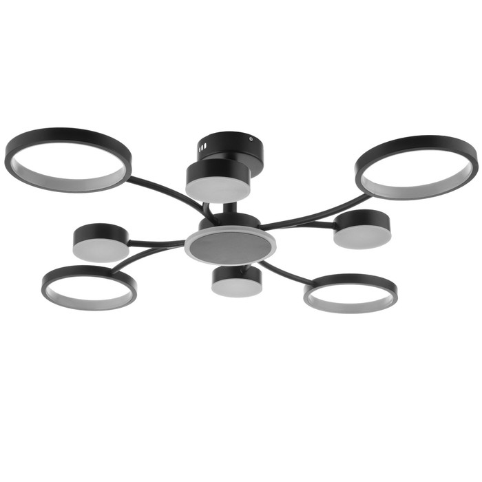 

BayerLux Люстра с ПДУ 2299/9BK LED 176Вт 3000-6000К черный 88х88х18 см