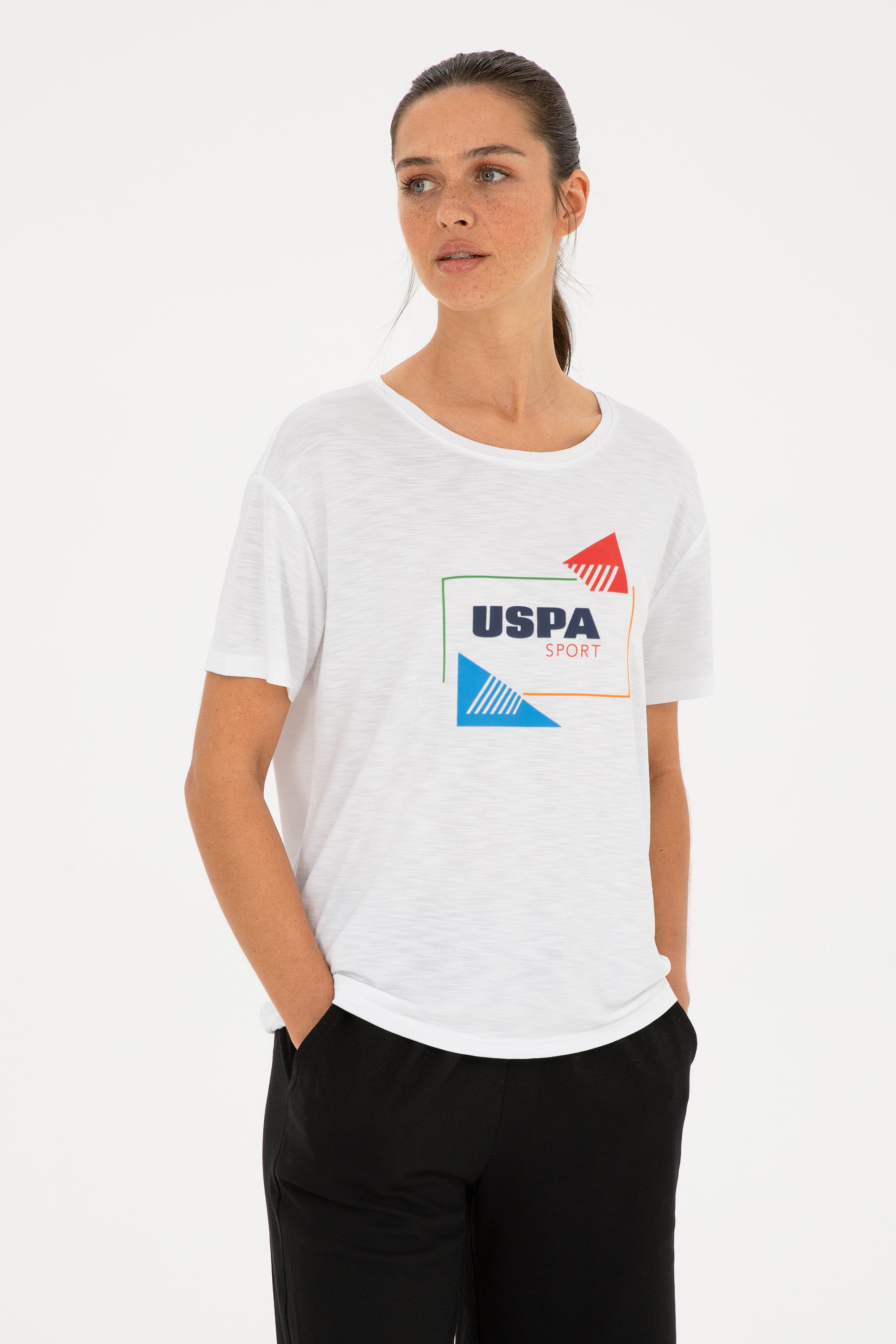 

Футболка женская US Polo Assn G082SZ0110POST белая M, Белый, G082SZ0110POST