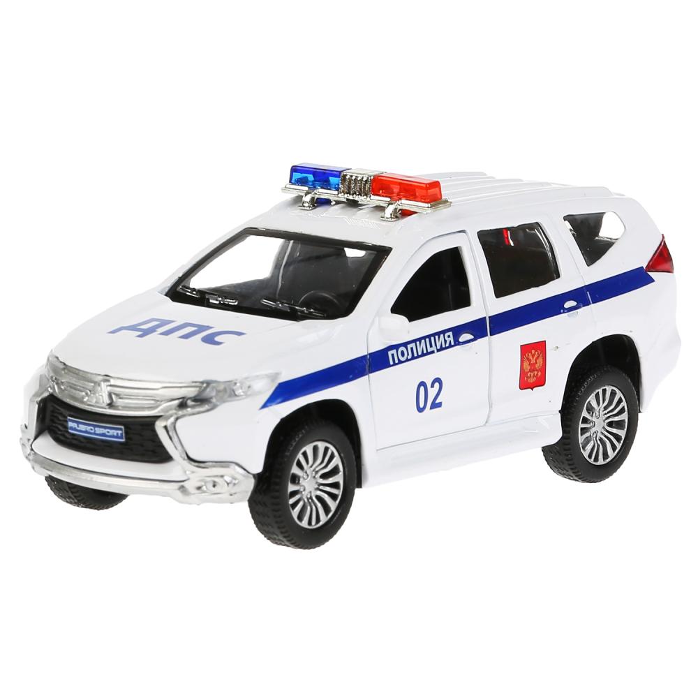 

Модель машины Технопарк Mitsubishi Pajero Sport Полиция белая инерционная, Белый