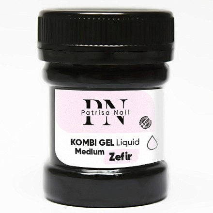 mooz гель для наращивания ногтей invisible gel diamond medium Комбигель Patrisa Nail, Liquid Medium Zefir, 30 мл