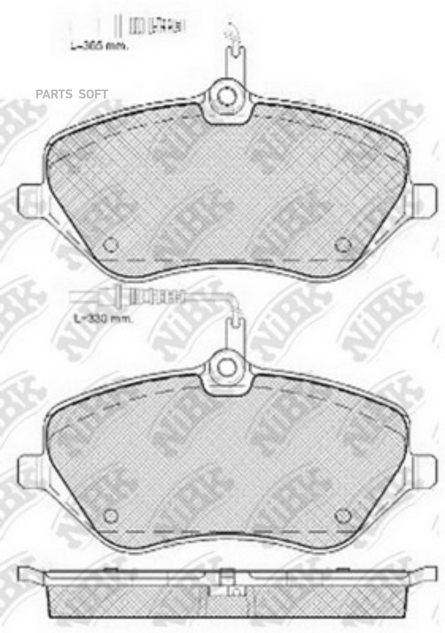 

Тормозные колодки NiBK PN0470W