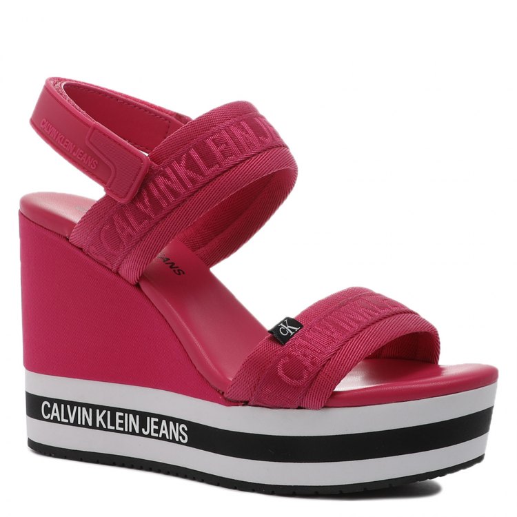 фото Босоножки женские calvin klein jeans yw0yw00122_2530302 розовые 41 eu