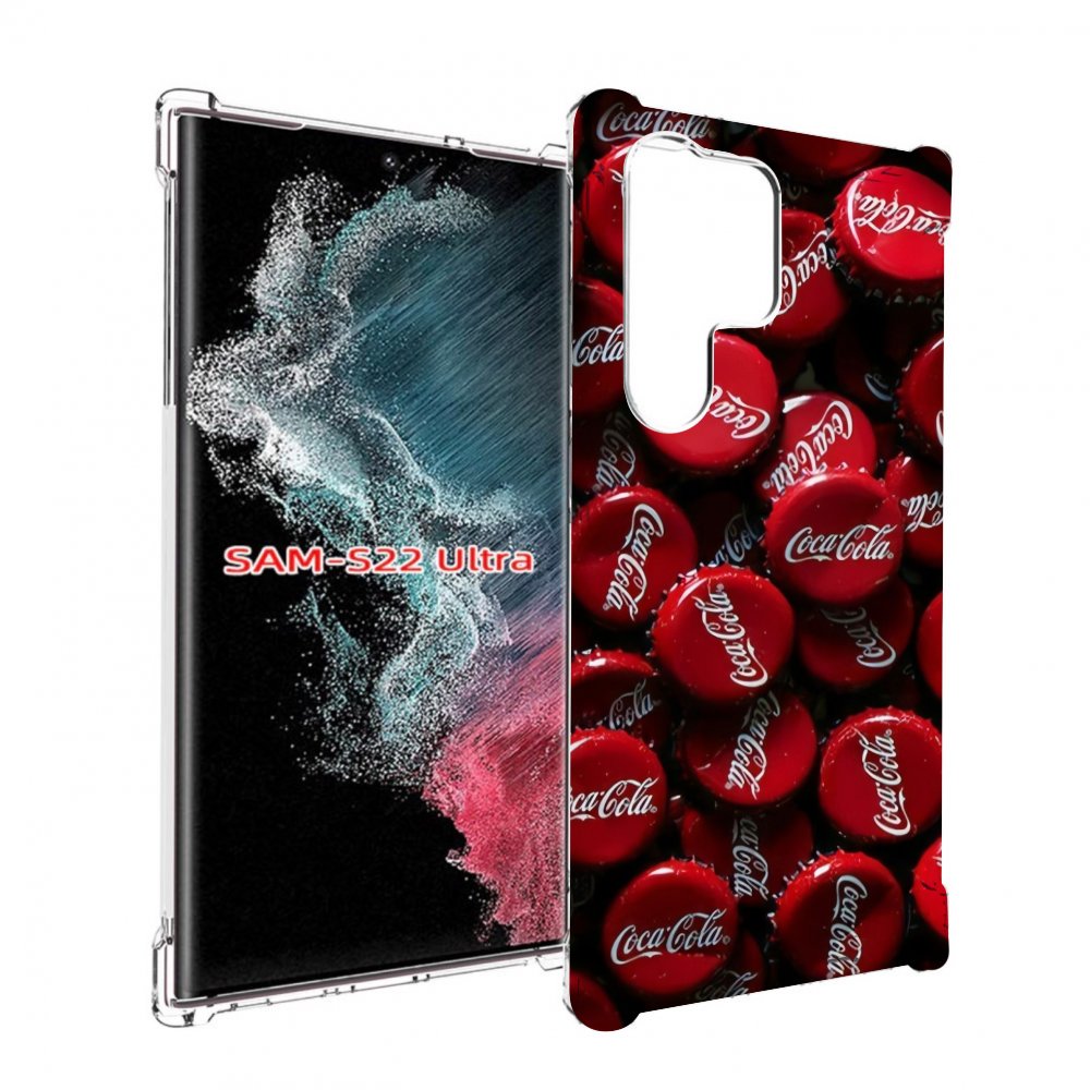 

Чехол MyPads крышки от кокаколы для Samsung Galaxy S23 Ultra, Прозрачный, Tocco