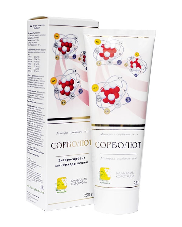 

Минеральный комплекс Бальзамы Короткова Сорболют, гель, 250 г