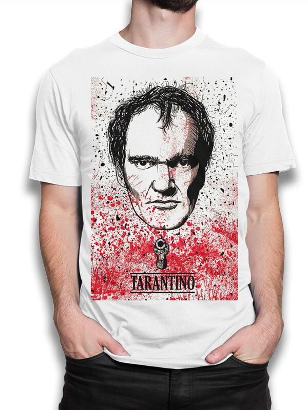 фото Футболка мужская design heroes quentin tarantino - квентин тарантино белая xl