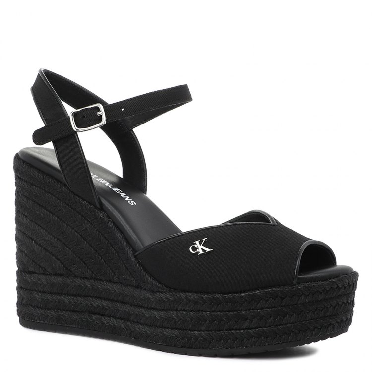

Эспадрильи женские Calvin Klein Jeans YW0YW00121_2530215 черные 37 EU