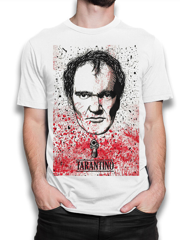 Футболка мужская Design Heroes Quentin Tarantino - Квентин Тарантино белая L