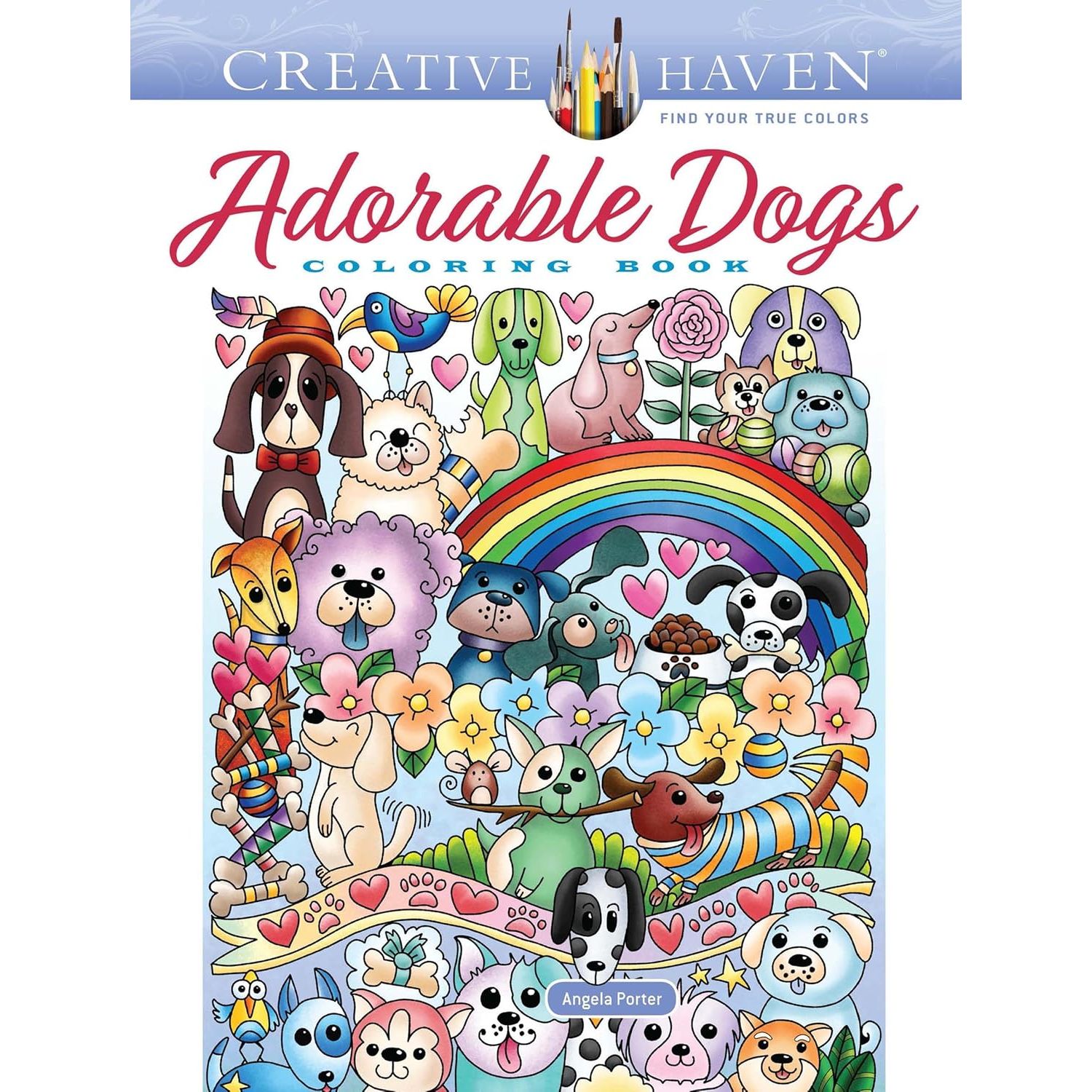 

Creative Haven Adorable Dogs Coloring Book. Porter Angela