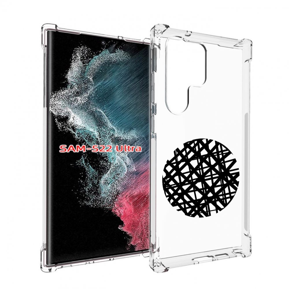 

Чехол MyPads круглая-абстракция для Samsung Galaxy S23 Ultra, Прозрачный, Tocco