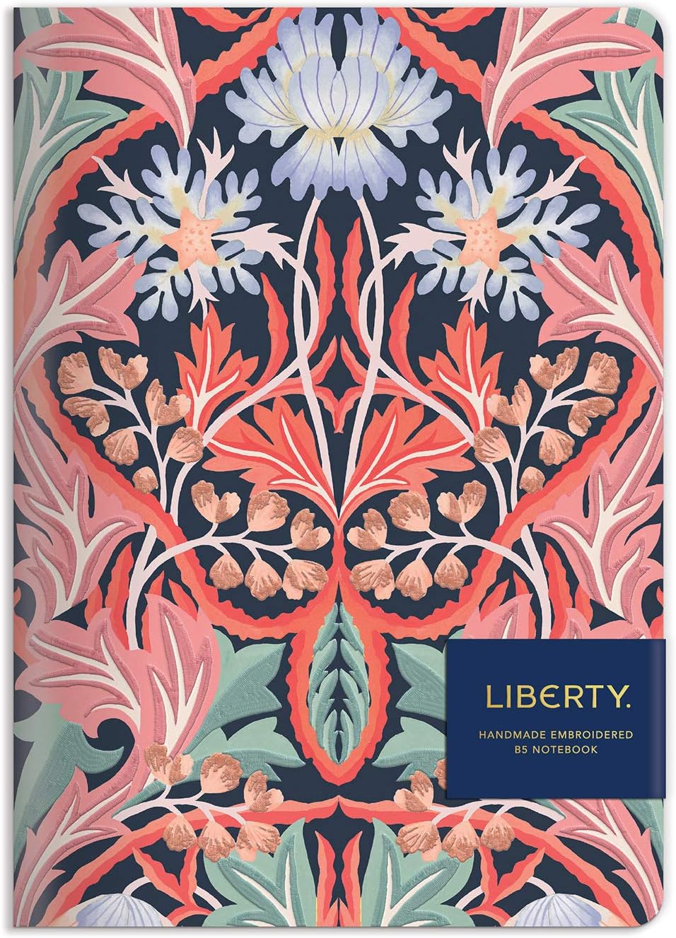 

Liberty london may handmade b5 embroidered journal