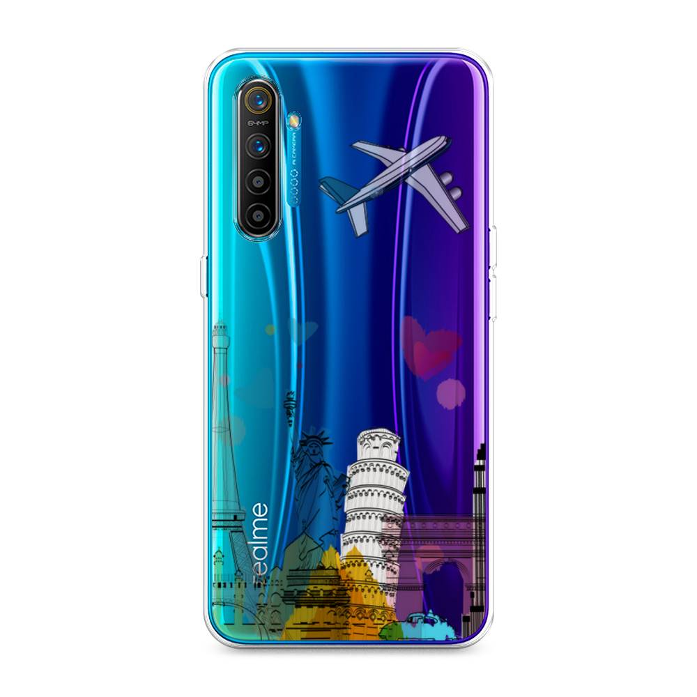 

Чехол Awog на Realme XT "Самолет путешествий", Разноцветный, 251450-10