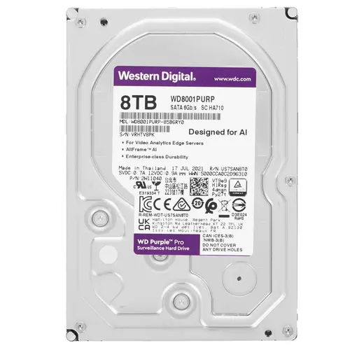 

Жесткий диск WD 8 ТБ (WD8001PURP)
