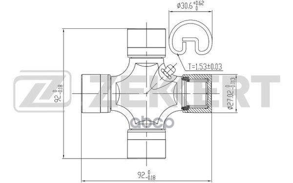 

ZEKKERT Крестовина карданного вала ZEKKERT kg1053