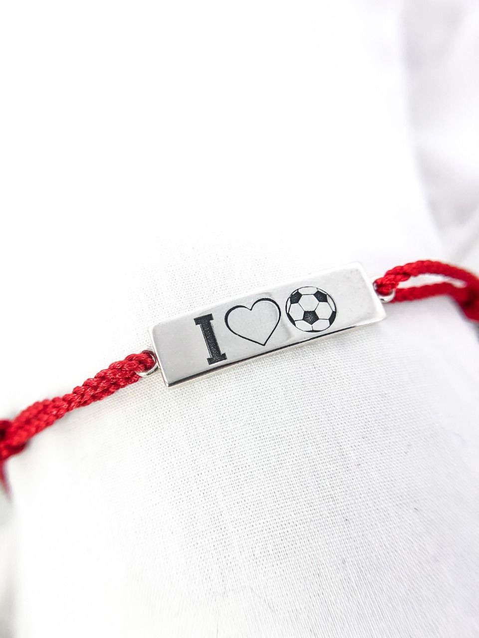 

Браслет из серебра и текстиля р., Mood&Spur MS Jewellery Футбол, Футбол