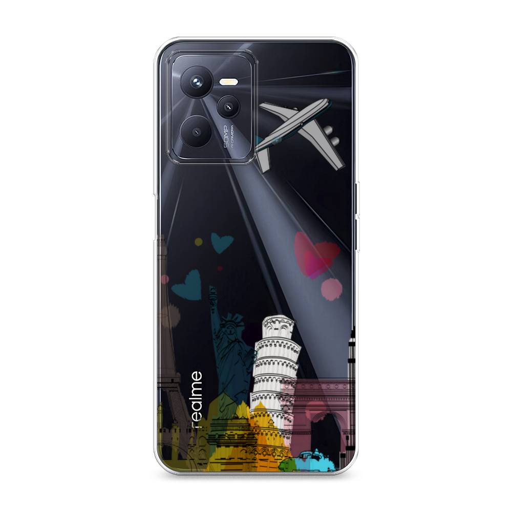 

Чехол Awog на Realme C35 "Самолет путешествий", Разноцветный, 259250-10