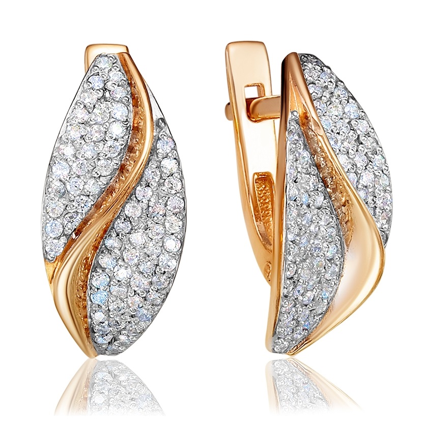 

Серьги из серебра с фианитом Media d`oro 03-2-1287, 03-2-1287