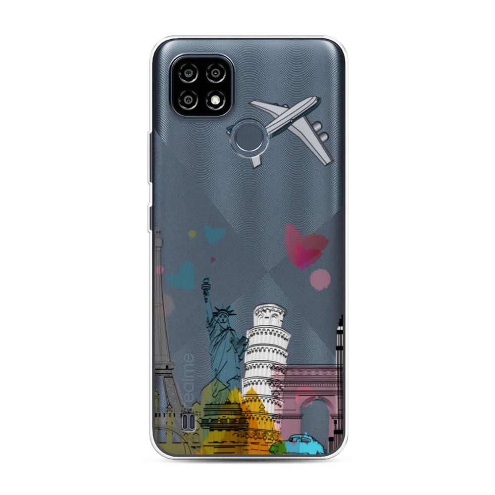 

Чехол Awog на Realme C21Y/C25Y "Самолет путешествий", Разноцветный, 256850-10