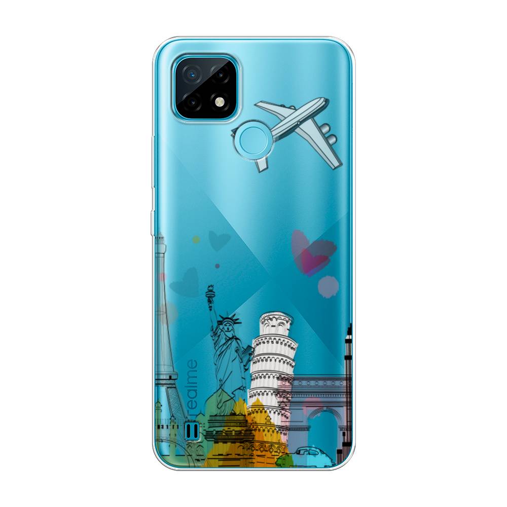 

Чехол Awog на Realme C21 "Самолет путешествий", Разноцветный, 254950-10
