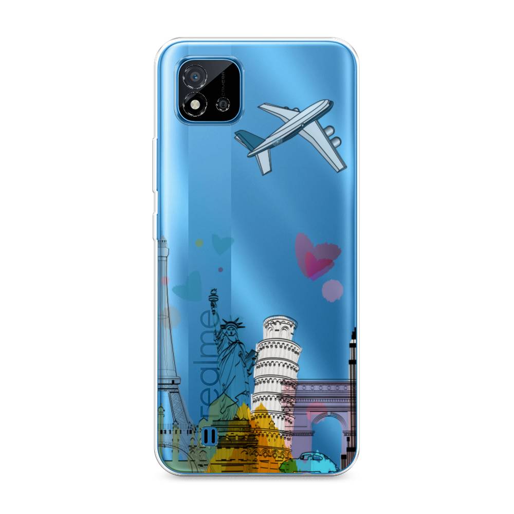 

Чехол Awog на Realme C20 "Самолет путешествий", Разноцветный, 254850-10