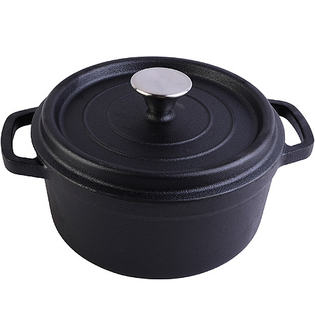 

Кастрюля 2,9 л с крышкой 22 см чугун MAYER&BOCH 31157 KSMB-31157, Черный