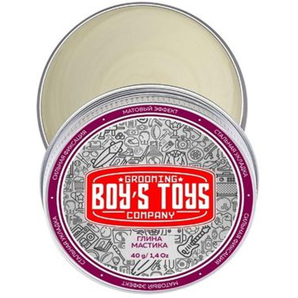 Глина для укладки волос высокой фиксации с низким уровнем блеска Мастика Boy's Toys 40 мл