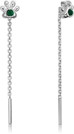 

Серьги женские из серебра ЮЗ Платина 02-4622-00-274-0200-68, халцедон, 02-4622-00-274-0200-68