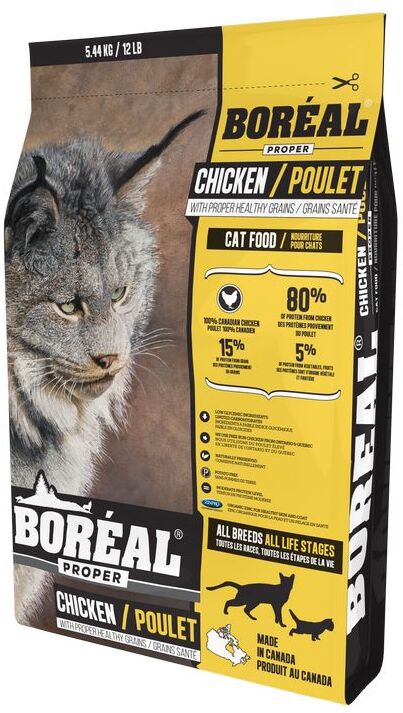 

Сухой корм для кошек BOREAL Proper низкозерновой, курица, 5.44кг, Proper
