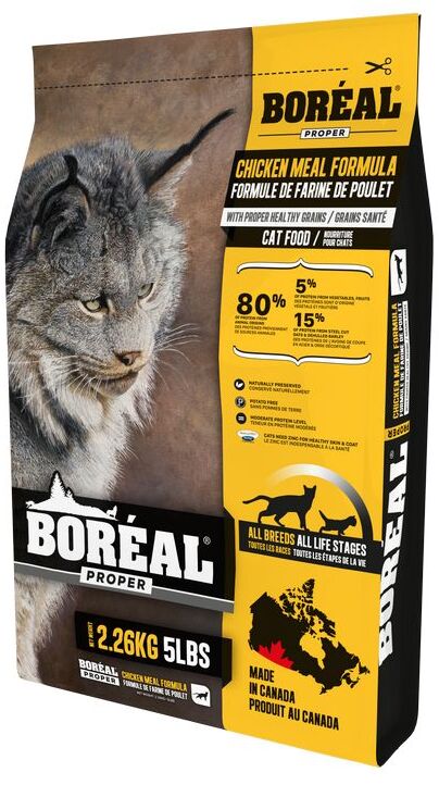 

Сухой корм для кошек BOREAL Proper низкозерновой, курица, 2.26кг, Proper