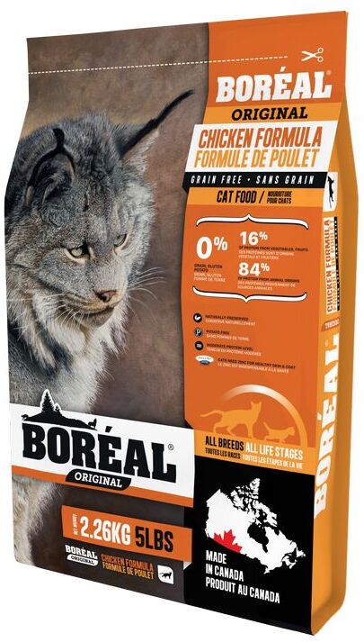 

Сухой корм для кошек BOREAL Original беззерновой, курица, 2.26кг, Original