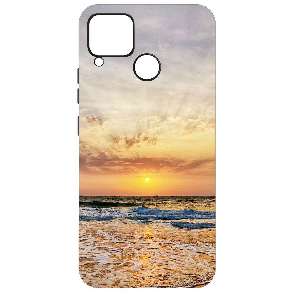 Чехол-накладка Krutoff Soft Case Индия, Пляжи Гоа для Realme C15 черный