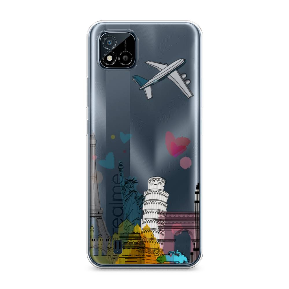 

Чехол Awog на Realme C11 (2021) "Самолет путешествий", Разноцветный, 257550-10