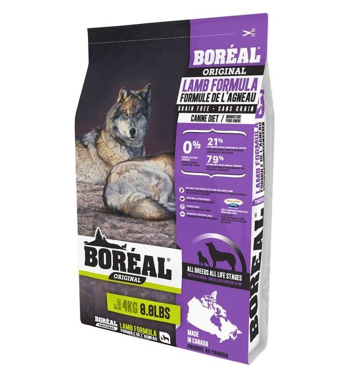 

Сухой корм для собак BOREAL Original беззерновой, ягненок, 4кг, Original