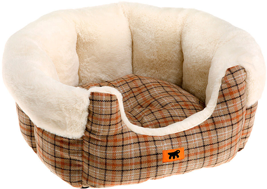 

Лежанка для кошки, собаки Ferplast Etoile Cuscino, искусственный мех, 50x60x2см коричневый, Etoile Cuscino