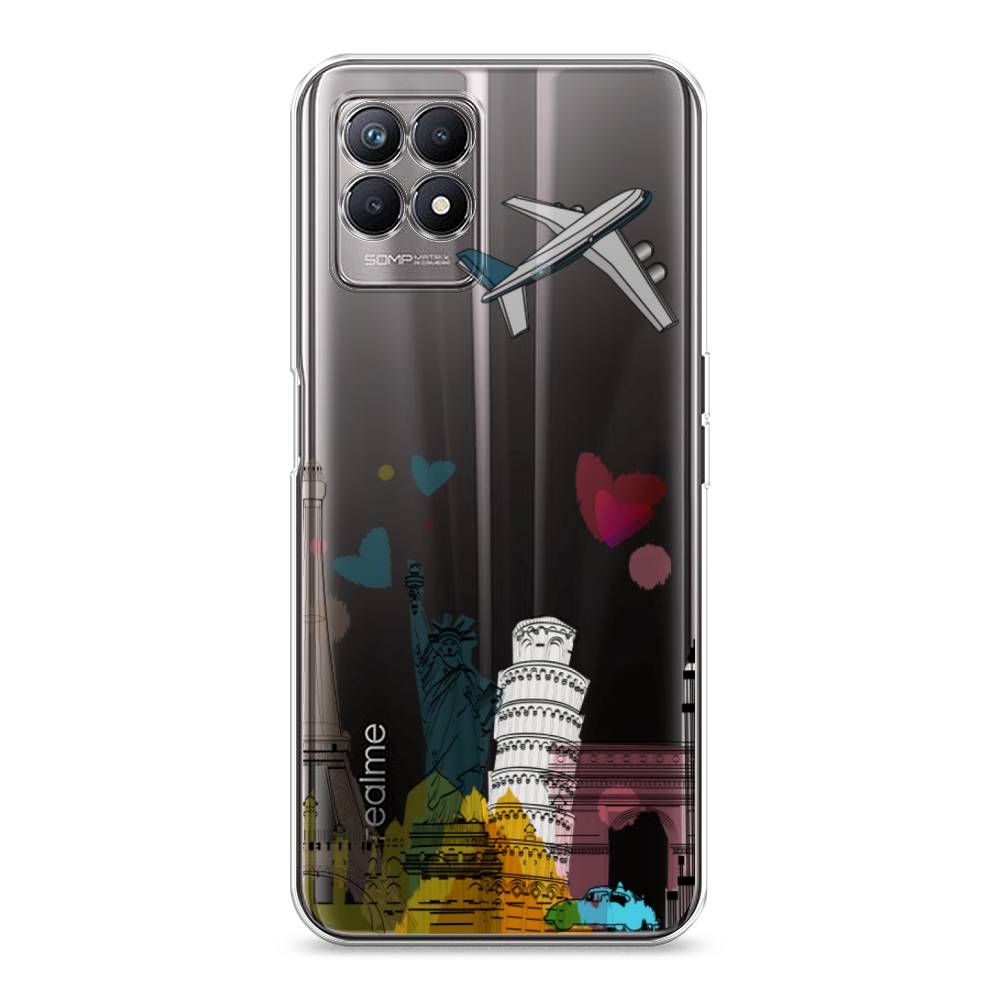 

Чехол Awog на Realme 8i "Самолет путешествий", Разноцветный, 257350-10