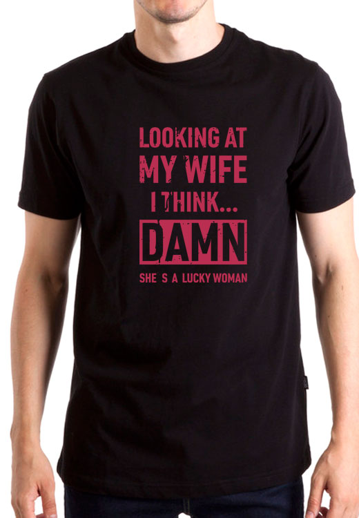 

Футболка унисекс NoBrand Looking At My Wife черная L, Черный, Looking At My Wife