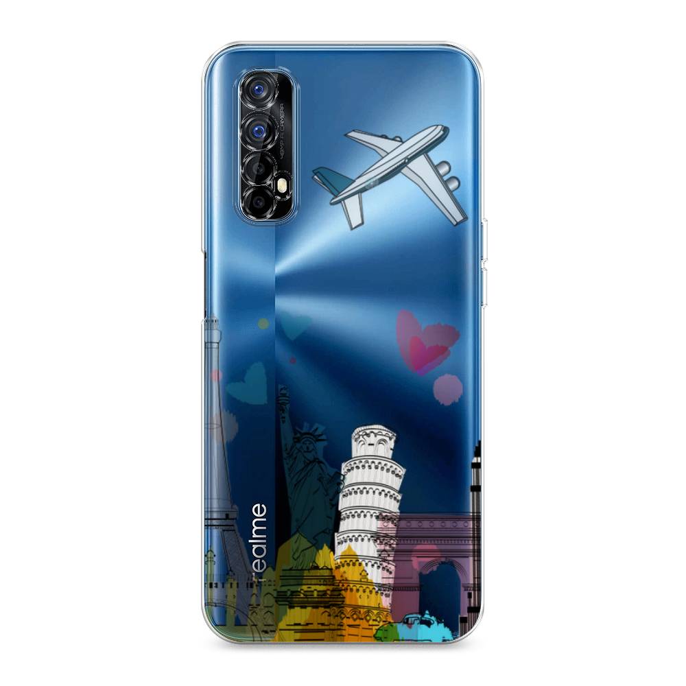 

Чехол Awog на Realme 7 "Самолет путешествий", Разноцветный, 254150-10