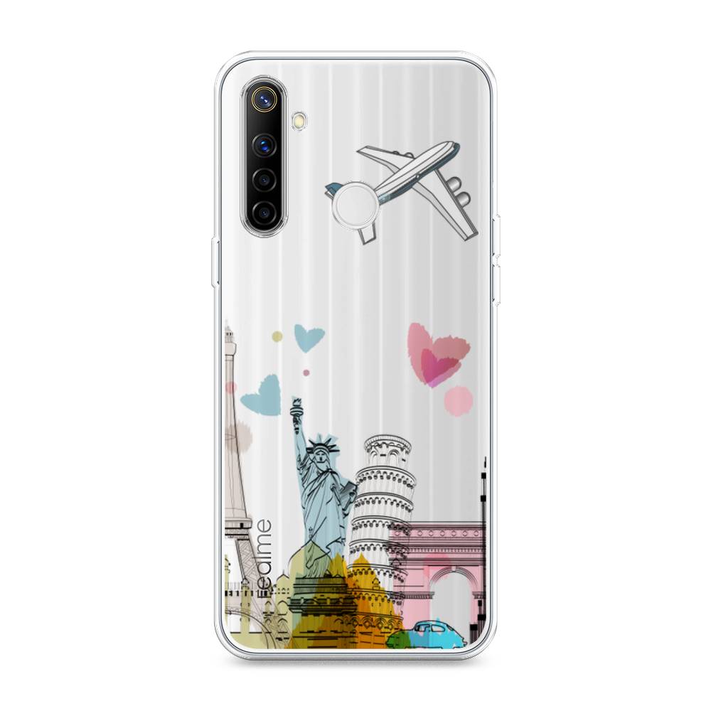 

Чехол Awog на Realme 6i "Самолет путешествий", Разноцветный, 252950-10