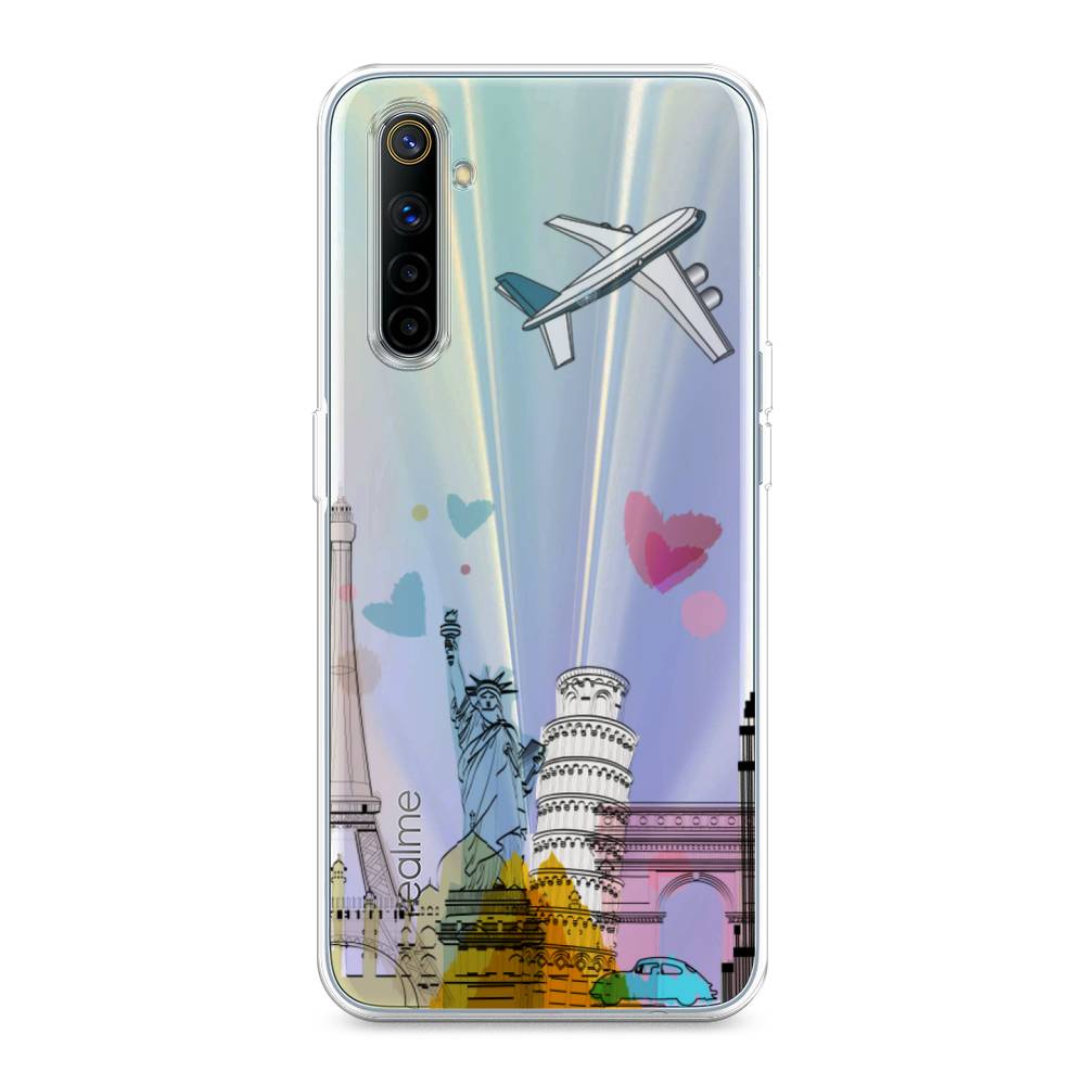 

Чехол Awog на Realme 6 "Самолет путешествий", Разноцветный, 252750-10
