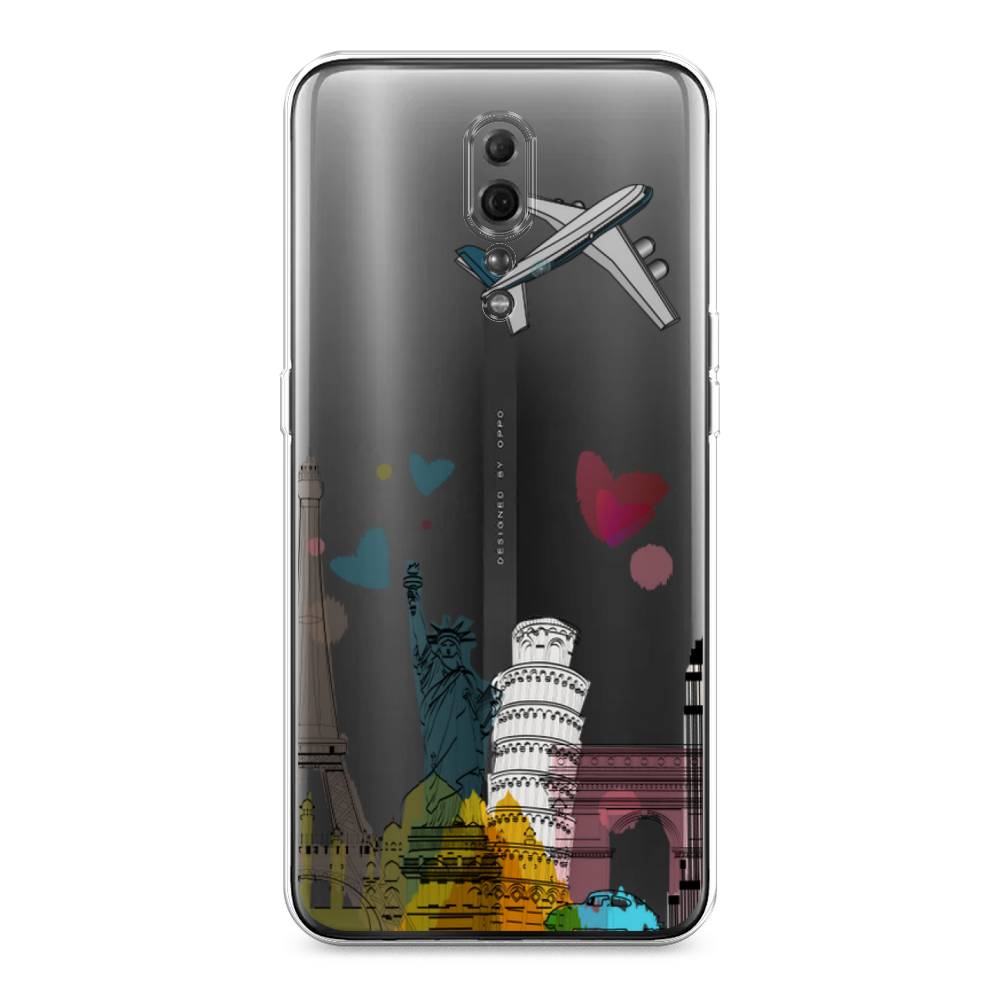 

Чехол Awog на Oppo Reno Z "Самолет путешествий", Разноцветный, 250950-10