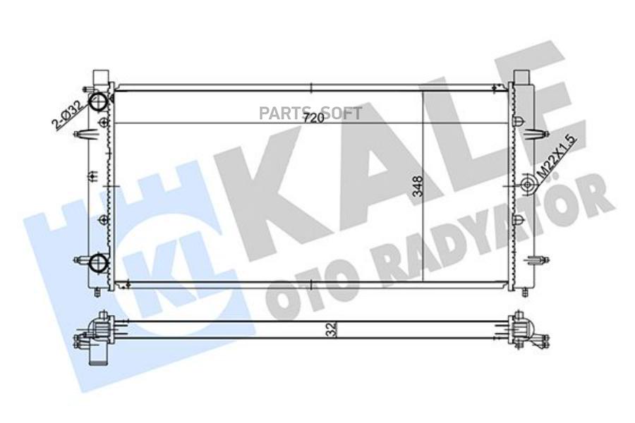 

Радиатор Двигателя Volkswagen Transporter Iv KALE OTO RADYATOR 347535