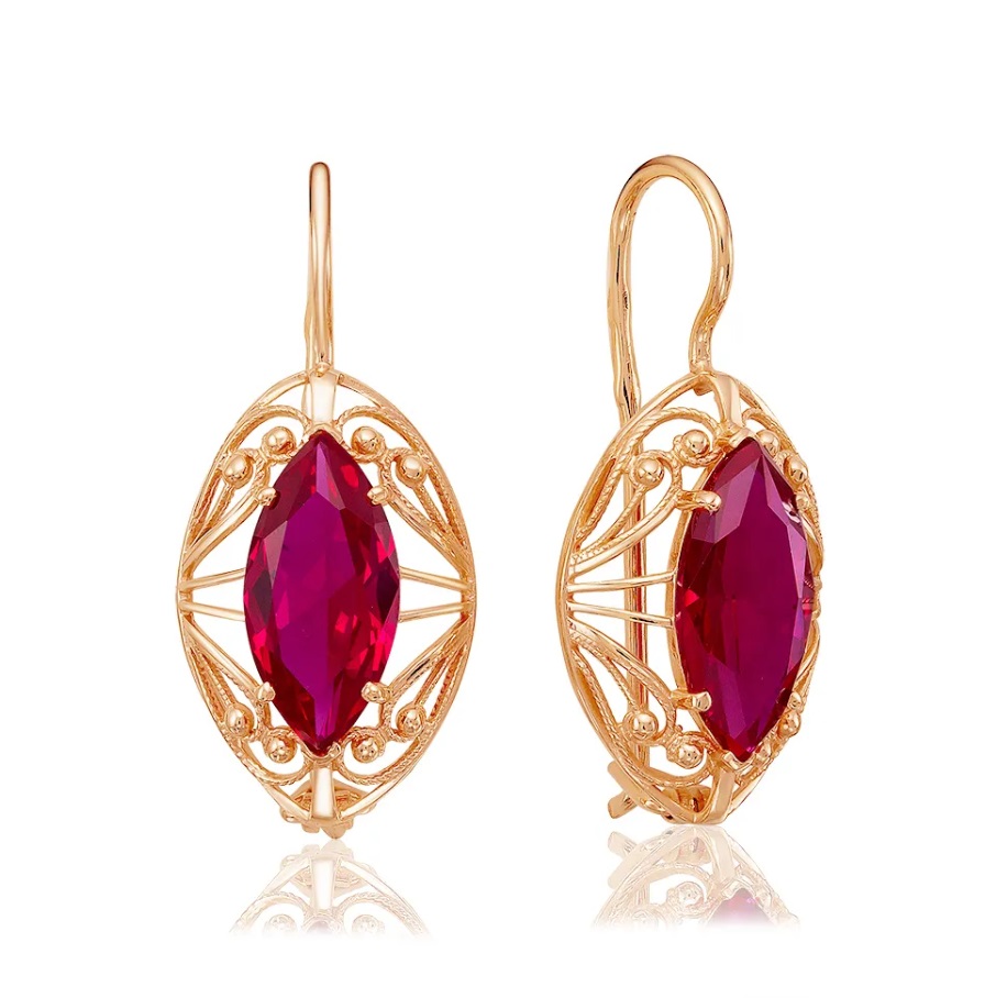 

Серьги из серебра с корундом Media d`oro 03-2-1637, 03-2-1637