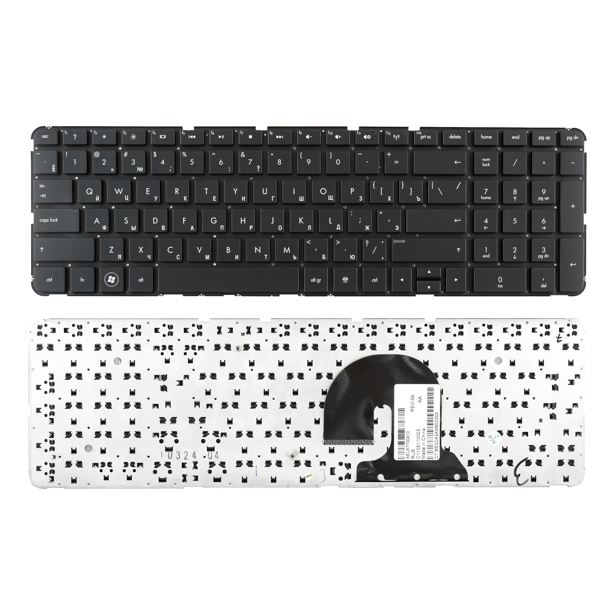 

Клавиатура Azerty для ноутбука HP HP Pavilion dv7-4000, dv7-4100, dv7-4200, V112946BS1