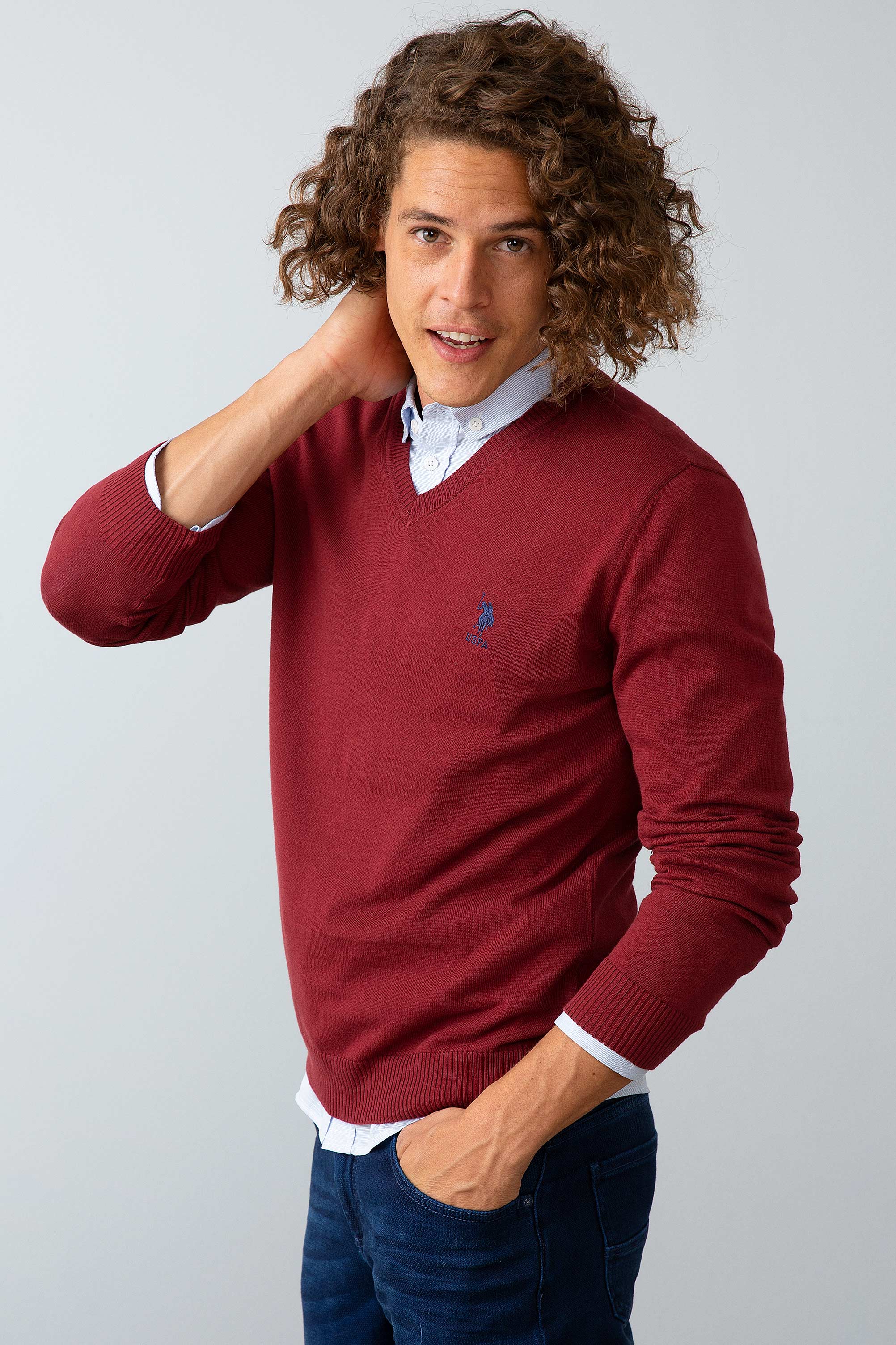 

Пуловер мужской U.S. POLO Assn. G081GL0TK0GTD02-GLBSK8 бордовый S, G081GL0TK0GTD02-GLBSK8