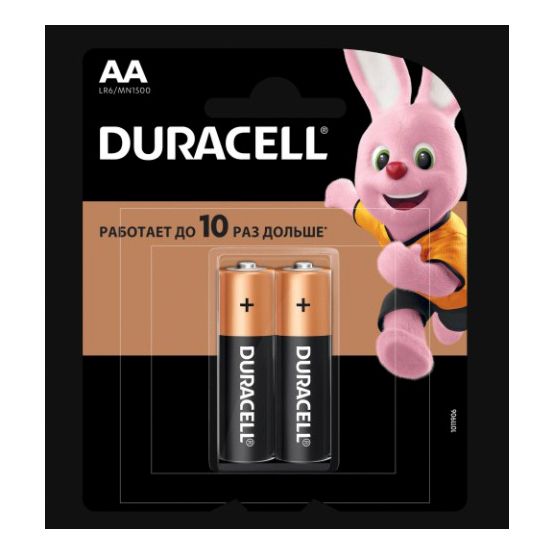 Батарейки Duracell Alkaline AA 2 шт