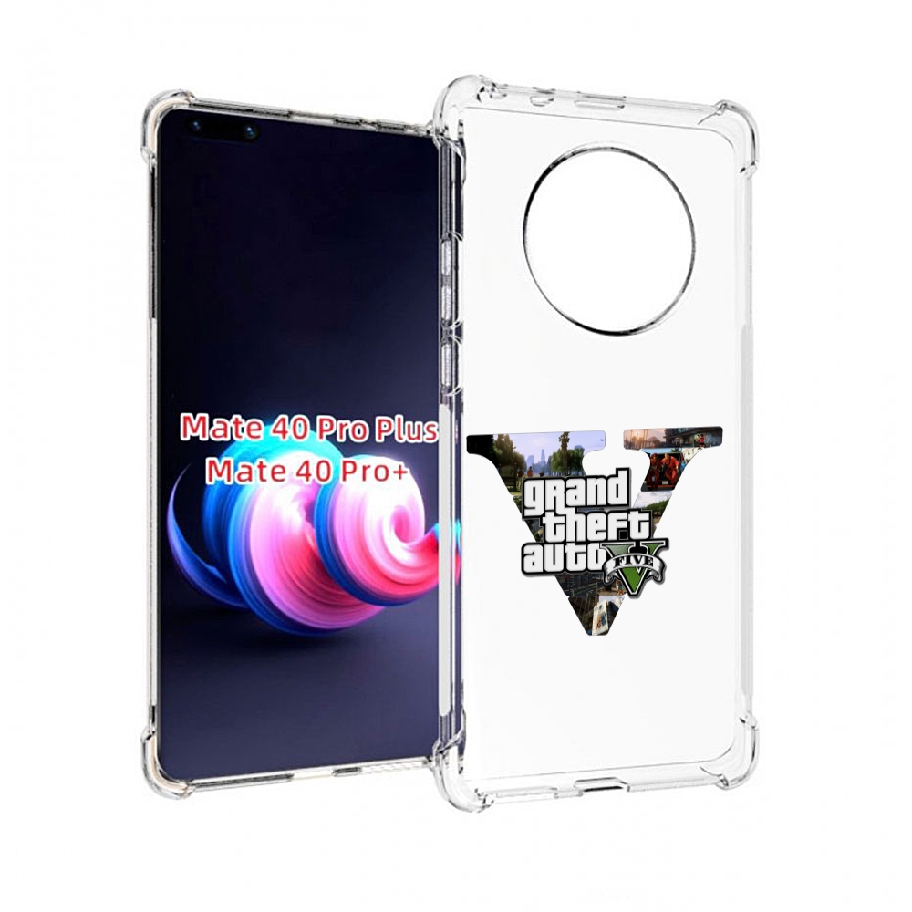 

Чехол MyPads GTA 5 логотип для Huawei Mate 40 Pro+ Plus, Прозрачный, Tocco